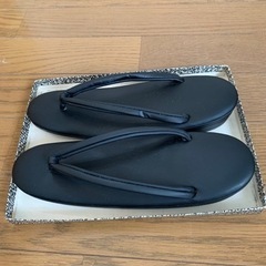 和装　草履　黒の画像