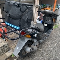 【デリバリー仕様】レッツ2【公道試走動画あり】【落下防止バーつきデカキャリア】の画像