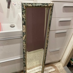 イタリア製　アンティーク　姿見ミラーの画像