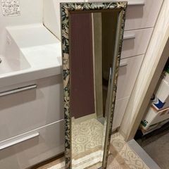 イタリア製　アンティーク　姿見ミラーの画像