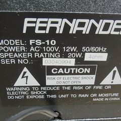 セール中につき、通常特価3,828円より30％引きの2,679円!　FERNANDES　フェルナンデス　ギターアンプ　FS-10　音響機材の画像