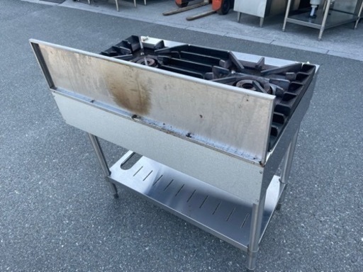 ☆ 中古品 タニコー ガステーブル ガスコンロ 3口 ウルティモシリーズ 2017年 TSGT-0921 900ｘ600ｘ850 都市