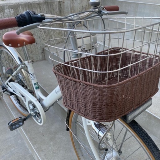 子ども用自転車/白/２４inch