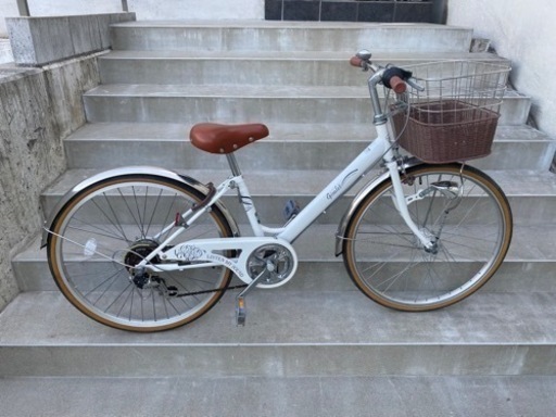 子ども用自転車/白/２４inch