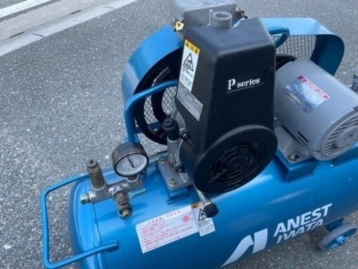 ☆ 中古品　イワタ 岩田 レシプロコンプレッサー SP-07PB タンク容量60L 1馬力 動作問題なし ☆