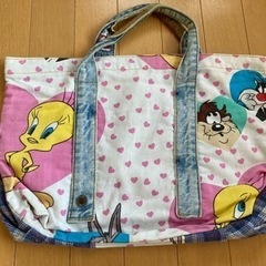 再値下げ☆デニム リメイクバッグの画像