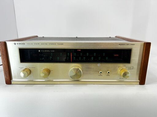 AM-FMステレオ チューナー TRIO トリオ KT-7000 SOLID STATE AM-FM STEREO TUNER  /  AJ-0244-T1