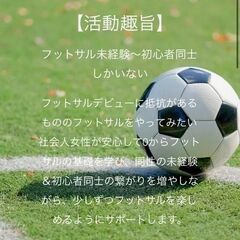 【第4回:フットサル未経験者必見！】無料のフットサル練習会6/1...