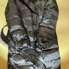 コート　黒と白の画像