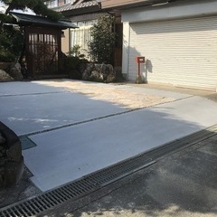 駐車場　土間コンクリート工事！！