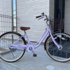 子ども用自転車/ラベンダー/２４inch