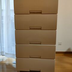 5段プラスチックチェスト差し上げます