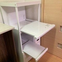 ニトリ　米びつ付きレンジ台の画像