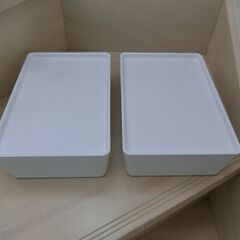 0円：IKEA 収納ケース 小 2点 中古 イケア
