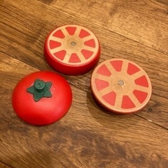 ウッディプッディ　はじめてのおままごと　サラダセット　木箱入りの画像