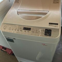 ☆中古￥20,300！【会員価格￥16,200】SHARP　5.5/3.5kg洗濯乾燥機　家電　2021年製　ES-TX5E-S型　【BF021】