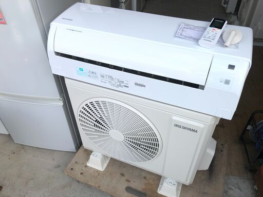【動作保証あり】IRIS OHYAMA 2021年 2.2kw 6畳用 ルームエアコン IKF-222G【管理KR265】