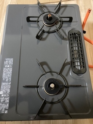 ※受渡の方決定しました【最終値下げ】【☆美品2021年製☆】8,500円！リンナイプロパンガステーブル56cm両側標準火力