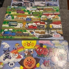 パズル3種類　アンパンマン　トーマス　新幹線
