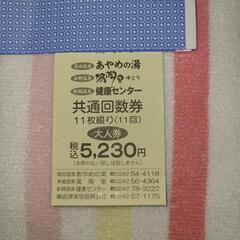【6月30日終了予定】新鶴温泉健康センター　共通回数券　未使用