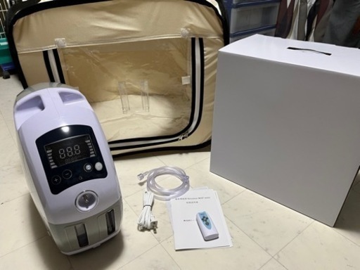 ペット向け酸素室ミニセット 本格屋 酸素濃縮器・酸素カプセル・ディスポーザー / ペット向け