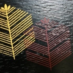 値下げ‼️象彦　塗りお盆2点の画像