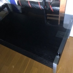 ガラステーブル ブラック