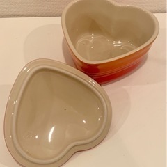 LE CREUSET ル・クルーゼ プチラムカンダムール ミニココット レトロ  食器 ハートの画像