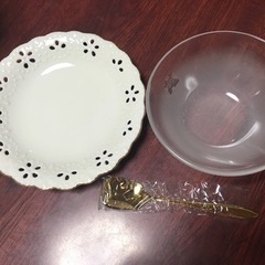 未使用品☆  たち吉のデザート皿・ケーキ皿・スプーンセット