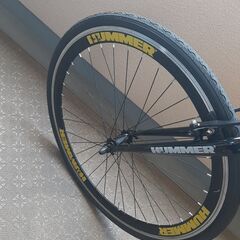 ハマー ディープリム仕様 クロスバイク　黄色　の画像
