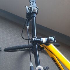 ハマー ディープリム仕様 クロスバイク　黄色　の画像