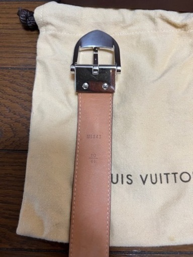 LOUIS VUITTON ヴィトン タイガ サンチュールクラシック M6843 ベルト メンズ ビジネス 黒 ブラック レザー