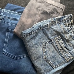 ストレッチスリムパンツ3枚セット🉐