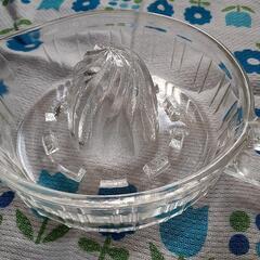 レモン搾り器・ガラス製【お届け可能】