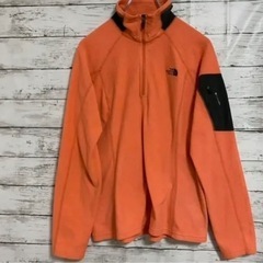 引き取り希望　現金ok THE NORTH FACE  ザノースフェイス　フリース　フルジップ　オレンジの画像