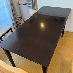 ダイニングテーブル　伸縮式の画像