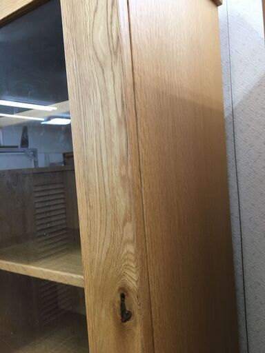 起立木工　キャビネット　AVボード　サイドボード　電話代　収納台　D-OAK　幅56cm　おしゃれ　ナラ杢　ガラス扉　リビング家具　堺