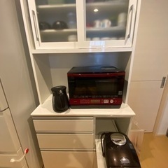 【価格下げます】3年前に購入！食器棚上下セット