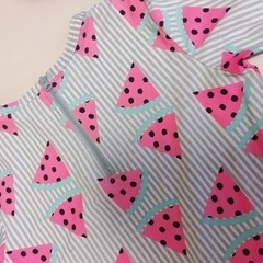 130cm セパレート　水着　スイカ柄の画像