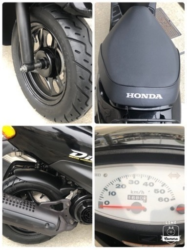 売切■ホンダ ライブＤio AF34 新品バッテリー新品スタンド新品シート張替 ライブディオ　ブラック