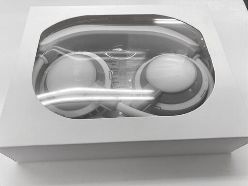 【レガストック川崎本店】MSOVA 首掛け式 扇風機 ネックファン USB充電式 静音 LED　ホワイト ①
