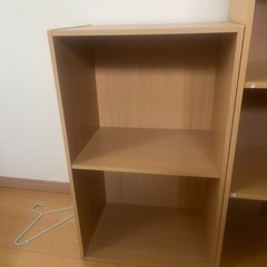 2段カラーボックス