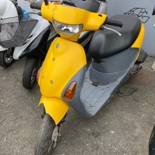 SUZUKI レッツ4 バッテリー新品　福岡市南区　原付メットインスクーター　実動