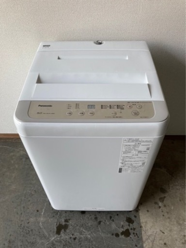 配送　設置無料　最短翌日お届け！美品✨ Panasonic/パナソニック/パナソニック株式会社/全自動電気洗濯機/5.0kg/2020年製
