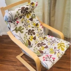 IKEA ポエング  オットマン付き