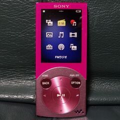 SONY ソニー　ウォークマン NW-S645 ピンク　と　ドッグスピーカー　SRS-NWGT014S　ACアダプター付の画像