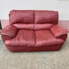 レザー　2人掛けソファ　0円