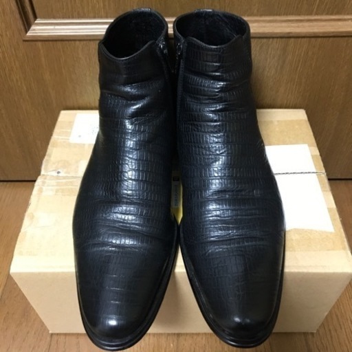 VISARUNO ビサルノ サイドジップ ブーツ ロングノーズ イタリア製