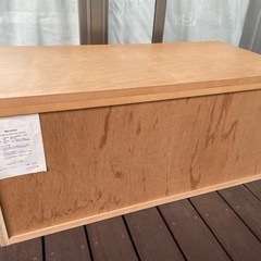 無印良品　木製キャビネット　小ワイドの画像