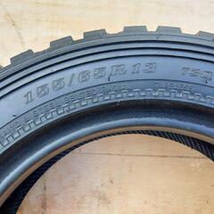 値下げ【希少】新品未使用　ラリータイヤ　DUNLOP　155/65R13の画像